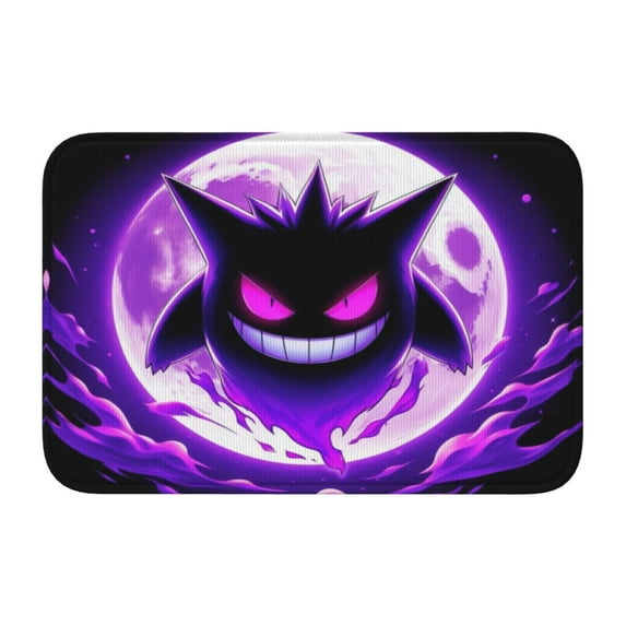 Gengar Bathroom Rugs Non Slip Bath Mat Durable Kitchen Bedroom Rug Area Rug Door Mat 23.6 x 15.7 Inch