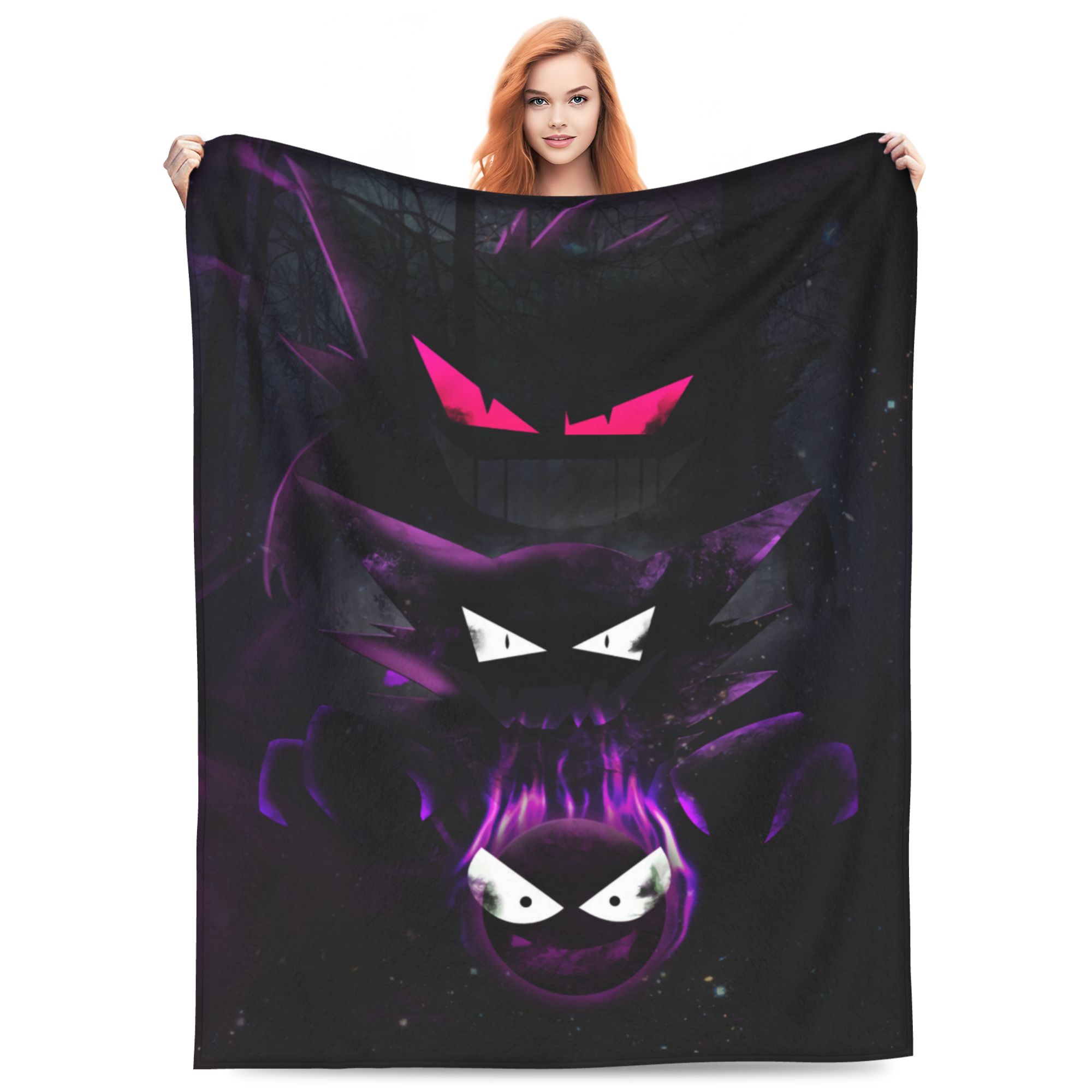 Gengar Cartoon Blanket for Kids Teenager Adult, Ultra Soft Cozy Luxury