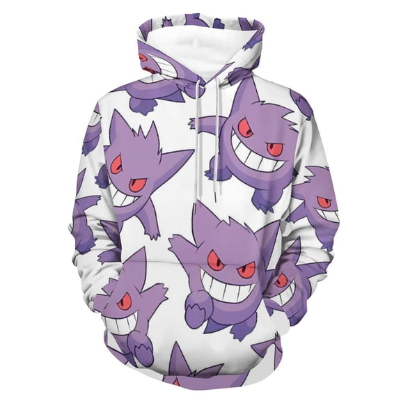 Gengar Hoodie Unisex 3d Novelty Hoodies Graphic Hoodies Pullover Sweatshirts For Men Women Teen L