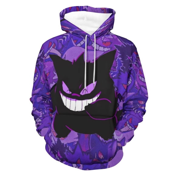 Gengar Hoodie Unisex 3d Novelty Hoodies Graphic Hoodies Pullover Sweatshirts For Men Women Teen L