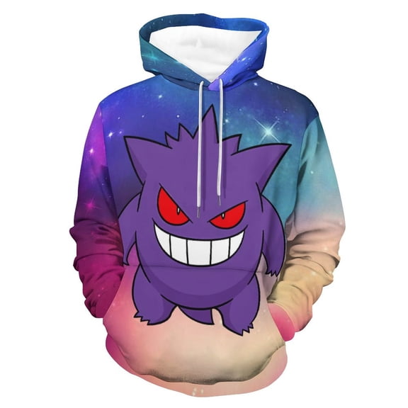 Gengar Hoodie Unisex 3d Novelty Hoodies Graphic Hoodies Pullover Sweatshirts For Men Women Teen M