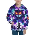 thumbnail image 1 of Gengar Teens Boys Girls Zip Up Hoodies 3d Print Long Sleeve Hooded Sweatshirt Jacket With Pocket Small, 1 of 8