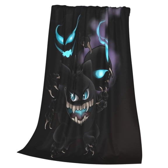 Gengar Throw Blanket, Lightweight, Soft & Easy to Fold, Perfect for Home and On-the-Go 60x50