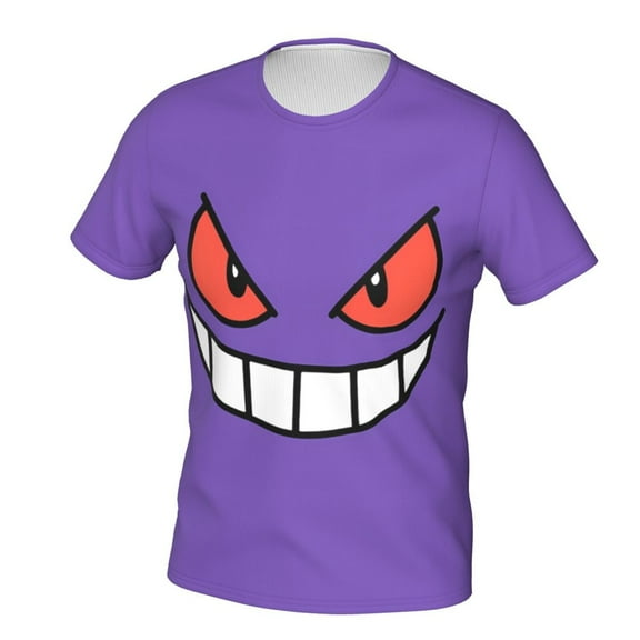 Gengar Unisex 3d Pattern Printed Short Sleeve T-Shirts Casual Graphics Tees For Men Women Teen Large