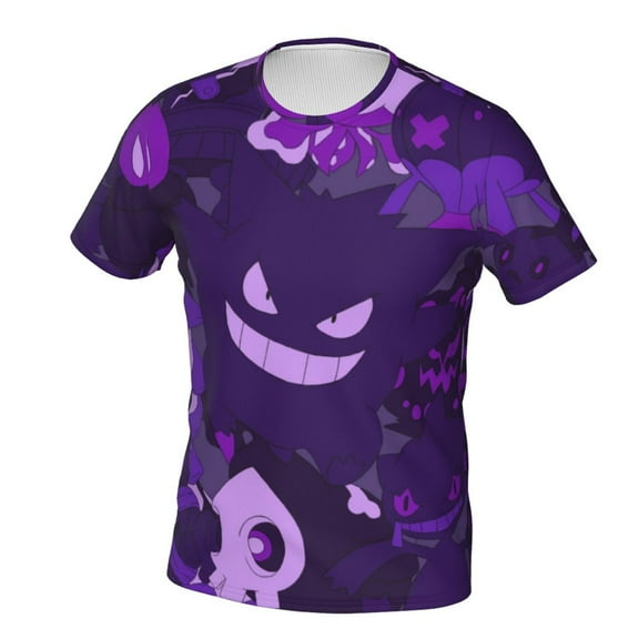 Gengar Unisex 3d Pattern Printed Short Sleeve T-Shirts Casual Graphics Tees For Men Women Teen Medium
