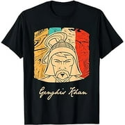 Genghis Khan Mongol Warrior Retro T shirt T-Shirt
