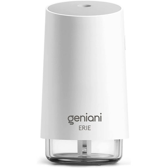 Geniani Mini Cool Mist Humidifiers for Bedroom - Small Car Humidifier, 250ml (White)