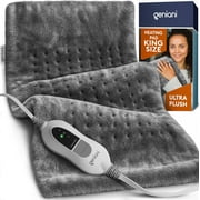 Geniani XL 𝐅𝐒𝐀/𝐇𝐒𝐀 Heating Pad for Back Pain & Cramps Relief - Heat Pad for Neck, Shoulders, and Muscle Pain with Auto Shut off (12"×24", Navy Gray)