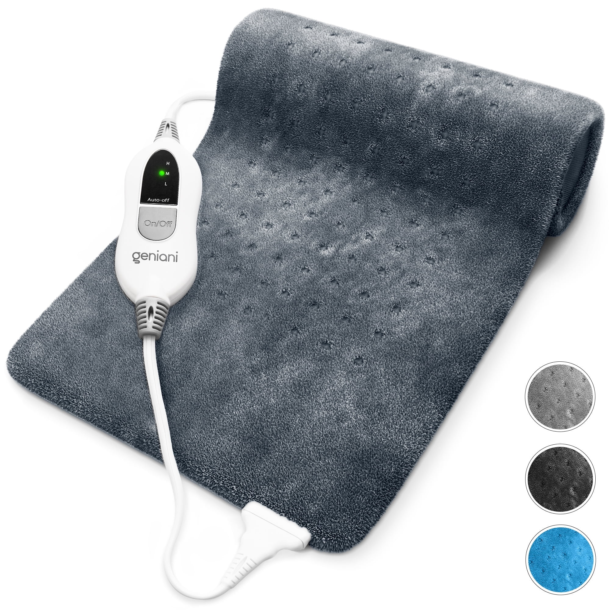 Geniani XL Heating Pad for Back Pain & Cramps Relief Heat Pad for