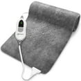 thumbnail image 1 of Geniani XL Heating Pad for Back Pain & Cramps Relief - Heat Pad for Neck, Shoulders, and Muscle Pain with Auto Shut off (12"×24", Tabby Gray), 1 of 7