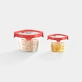 thumbnail image 1 of Genicook 2-Piece Borosilicate Glass Measuring Cup Set with Secure Snap Lids, 1 of 11