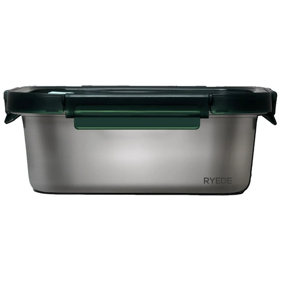 Genicook Microwave-Safe Stainless Steel Container (Rectangle) (27, 41, or 61 Ounces)