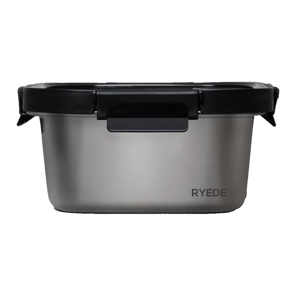 Genicook Microwave-Safe Stainless Steel Container (Rectangle) (27, 41, or 61 Ounces)
