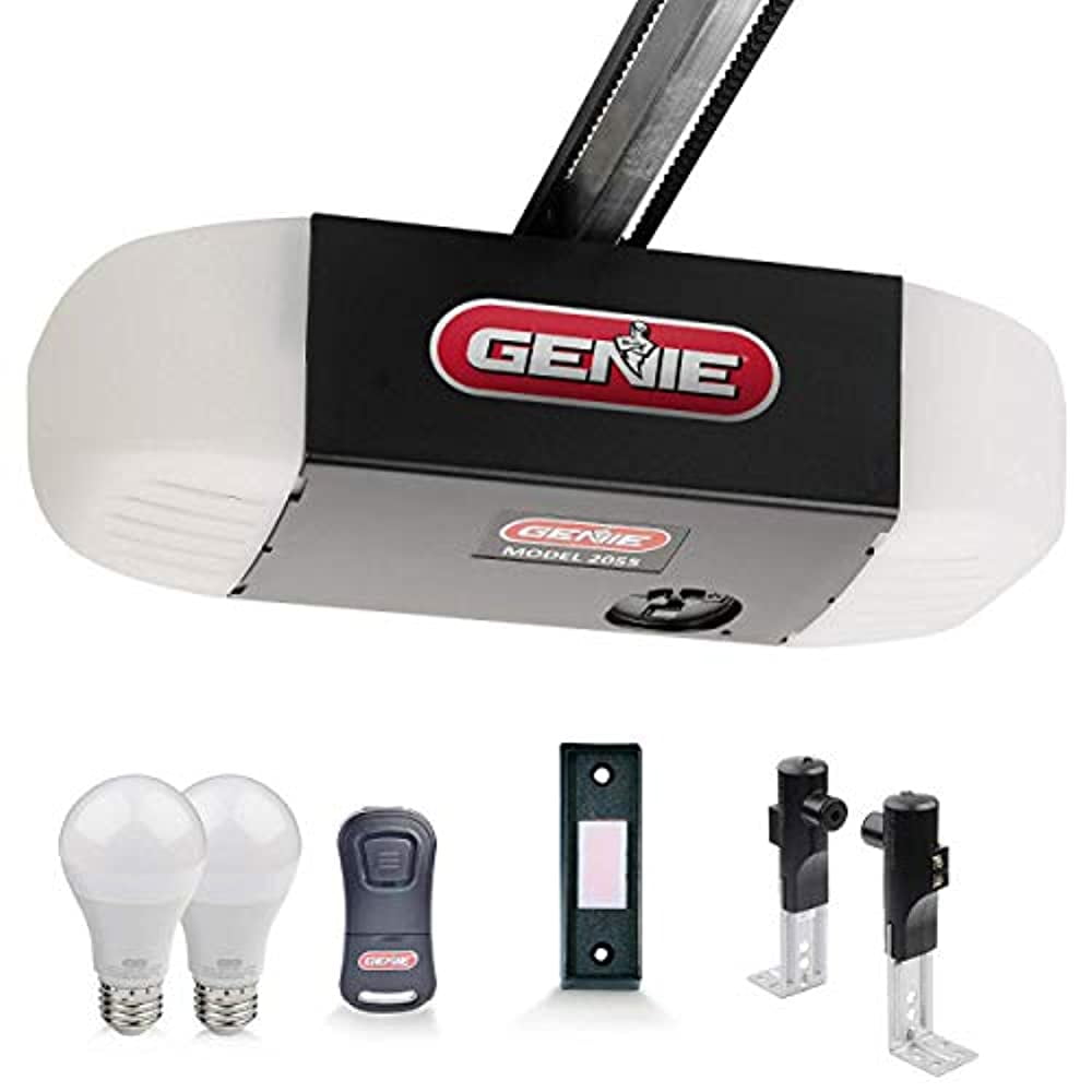 Genie 2055 Stealth 500 Remote Control Garage Door Opener with LED Bulbs
