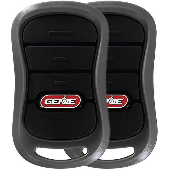 Genie 3-Button Garage Door Opener Remote G3T-R - Controls Up to 3 Doors - 2 Pack