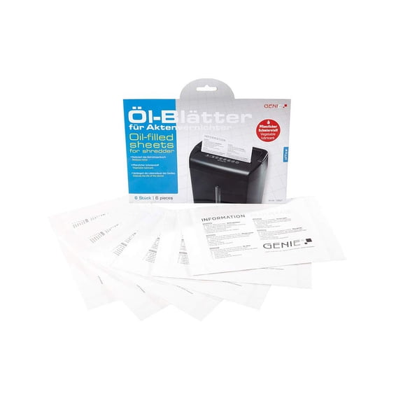 Genie Care Kit (Oil Sheets/Oil Paper and Cleaning Kit for Shredders, Suitable for All Cutting T