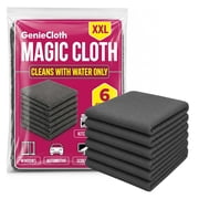 Genie Cloth Magic Cloth, Microfiber Cleaning Cloths, Reusable Lint Free for Glass, Window, Kitchen, Stainless Steel
