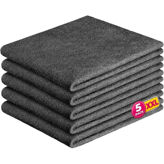 Genie Cloth Magic Cloth, Thick Microfiber, Streak Free for Glass & KitchenLint-Free; Reusable; Works with Water; for Glass, Kitchen, Stainless Steel, Car