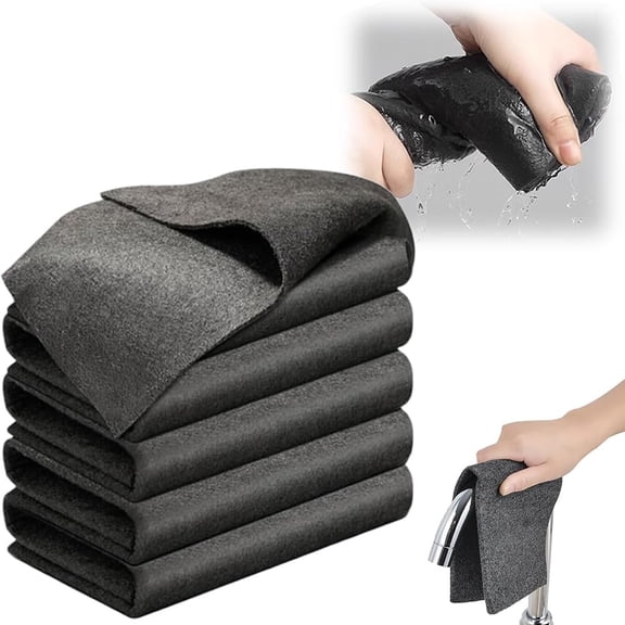 Genie Magic Cleaning Cloth, Multipurpose Microfiber Magic Cleaning Cloth, Reuseable Streak Free Microfiber Cloth Magic Fiber Microfiber Cleaning Cloth for Kitchen, Window and Car Glass