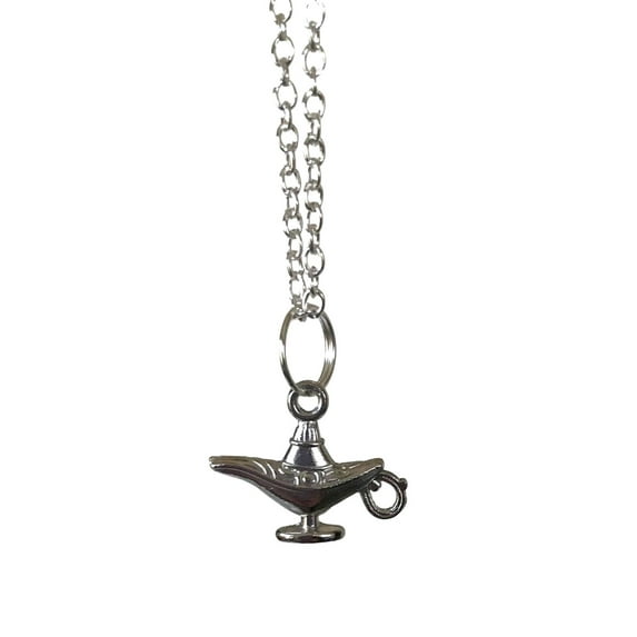 Genie Magic Lamp Pendant Necklace Aladdin Themed Fantasy Jewelry