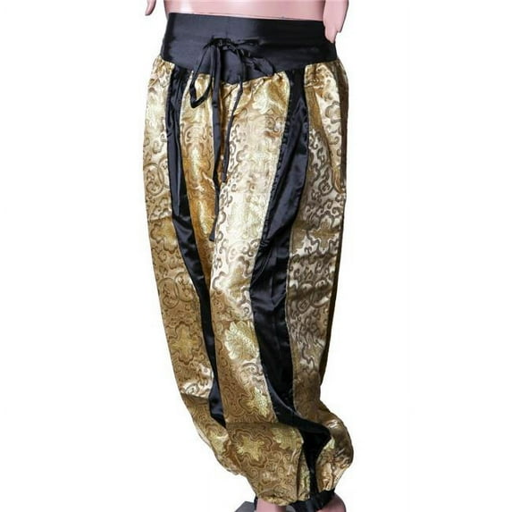Genie Printed Pants, Gold