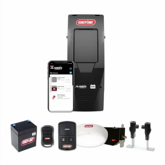 Genie Smart Wall Mount Garage Door Opener - 6172H-BO - Wi-Fi, LED Lighting, and Battery Backup