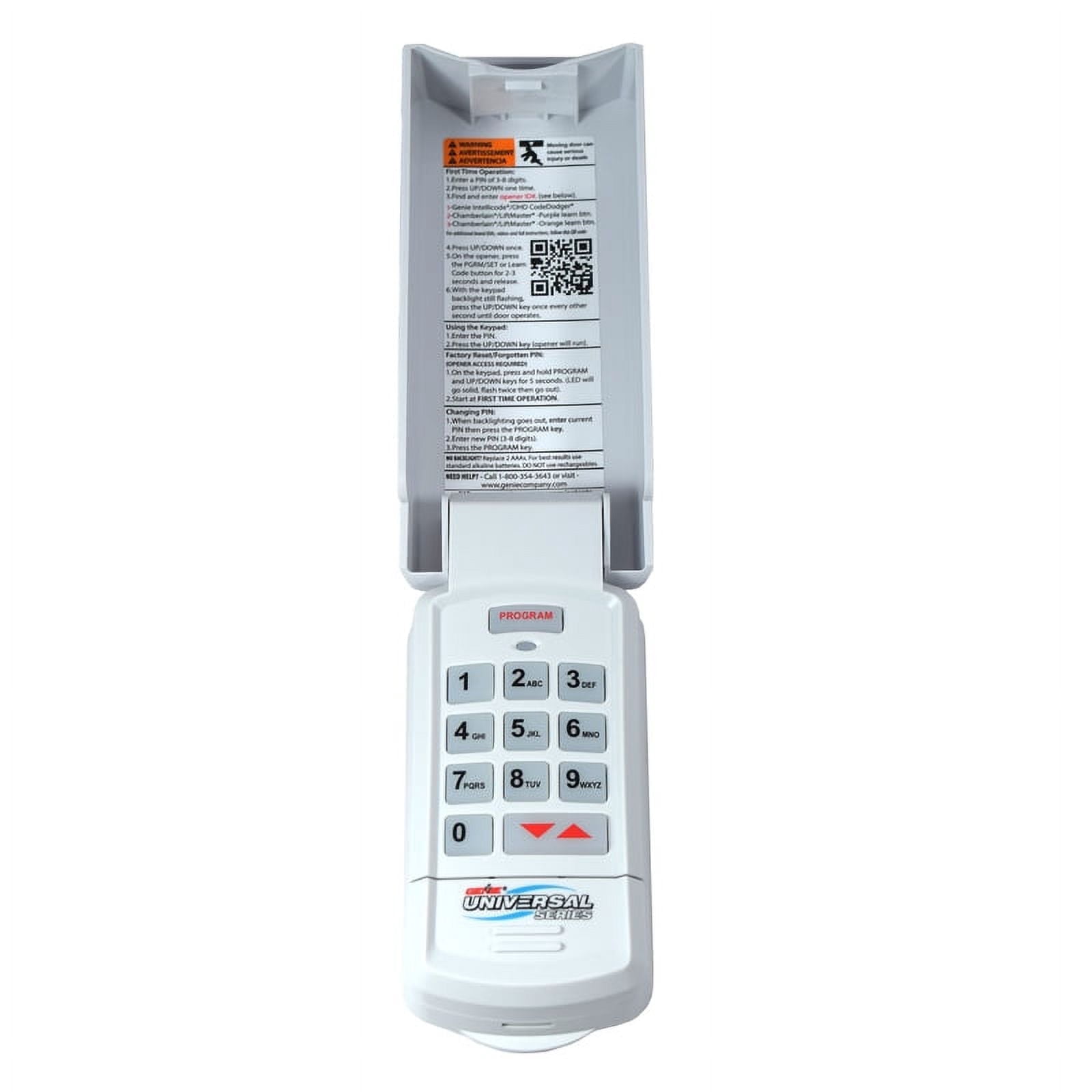 Genie Universal Garage Door Opener Wireless Entry Keypad