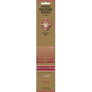 Genieco Extra Rich Incense Sticks, Black Cherry Fragrance (Red), 20 Count Floral Scent Family