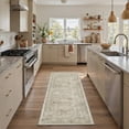 thumbnail image 1 of GENIMO 2'x7' Runner Rug, Washable Non Slip Soft Persian Hallway Runner for Kitchen Entryway Laundry Room, Khaki, 1 of 6