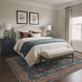 thumbnail image 1 of GENIMO 5'x7' Area Rug for Living Room, Washable Non Slip Soft Persian Rug for Bedroom Dining Room Home Office, Dusty Blue, 1 of 6
