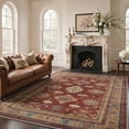 thumbnail image 1 of GENIMO 5'x7' Area Rug for Living Room, Washable Non Slip Soft Persian Rug for Bedroom Dining Room Home Office, Muted Burgundy, 1 of 6
