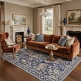 thumbnail image 1 of GENIMO 5'x7' Area Rug for Living Room, Washable Non Slip Soft Animal Print Rug for Bedroom Dining Room Home Office, Dusty Navy, 1 of 6
