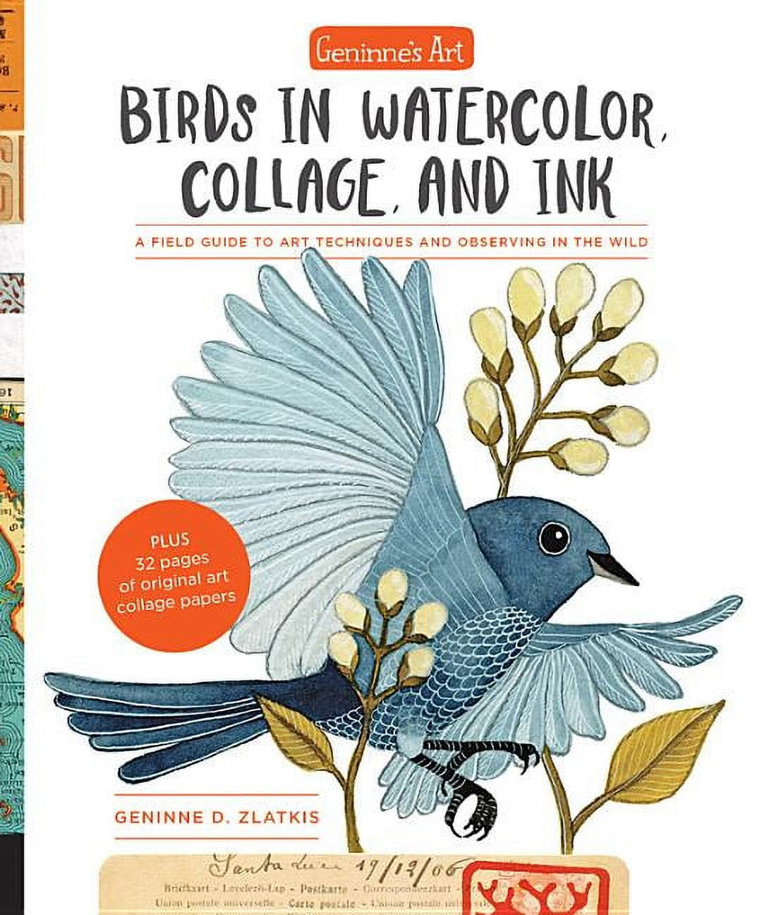 Geninne's Art: Birds in Watercolor, Collage, and Ink Paperback Guide