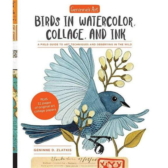 Geninne's Art: Birds in Watercolor, Collage, and Ink: A Field Guide to Art Techniques and Observing in the Wild, (Paperback)