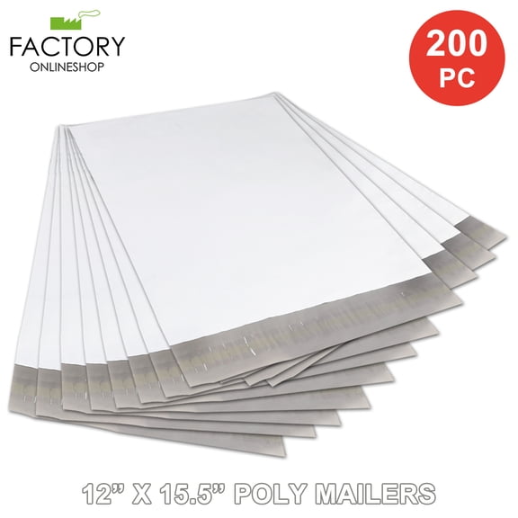 Geniqua 12" X 15.5" 100 200 300 500 1000 PC Poly Mailers Shipping Bags Self Seal Envelopes