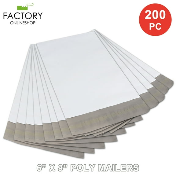Geniqua 6" X 9" 100 200 300 500 1000 PC Poly Mailers #0 Shipping Bags Self Seal Envelopes