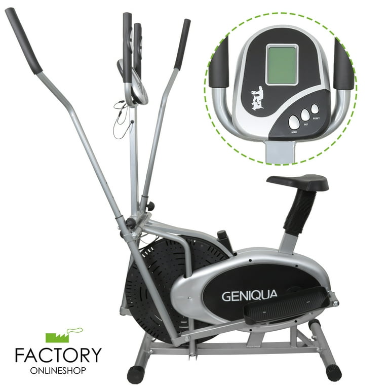 Geniqua Corp 2-in-1 Elliptical Bike Cross Trainer and Cardio