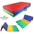 thumbnail image 1 of Gymnastics Mat 4'X8'X2 Folding Fitness Yoga Stretching Workout Tumble Mat, 1 of 8