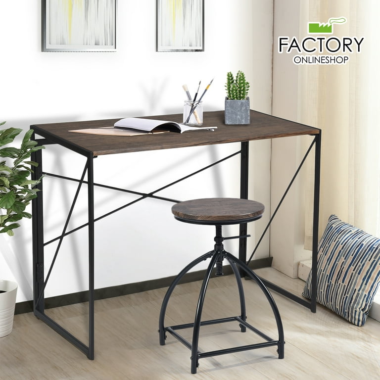 Factory Writing Desk in Wood Black | Arhaus