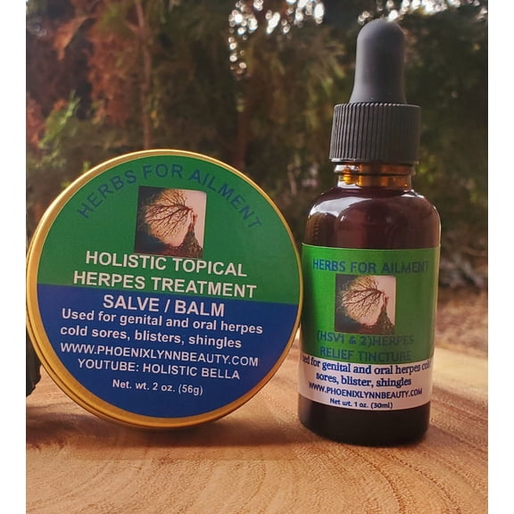 All-Natural Outbreak Cream/Salve Type 1 & 2 Outbreaks & Cold Sores  Salve/Tincture COMBO VERY POTENT