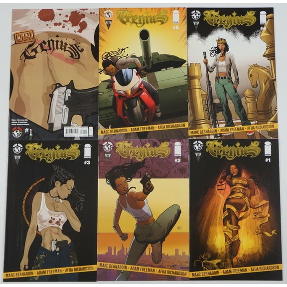Genius #1-5 VF/NM complete series + Pilot Season ; Image (2016AA)