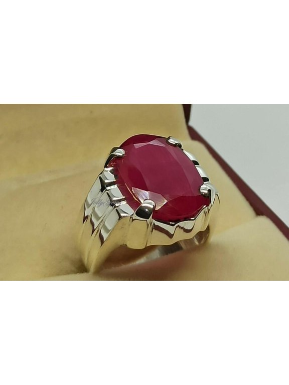 Genius 5.25 Ct Certified Natural Burmese Pink Ruby Ring Oval Cut Gemstone Ring Sterling 925 silver Engagement Ring Gifted Item for Her