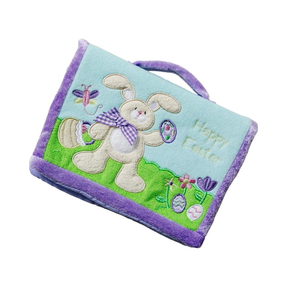 Genius Babies - Happy Easter Soft Fabric Photo Album with Easter Bunny (4 x 6)
