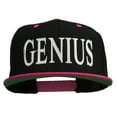 thumbnail image 1 of Genius Embroidered Two Toned Snapback Cap - Black Pink OSFM, 1 of 5