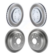 Genius Front Rear Coated Disc Brake Rotors Kit for Car 2005-2010 Honda Odyssey KG-100962