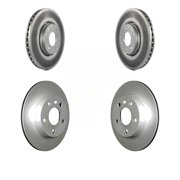 Genius Front Rear Coated Disc Brake Rotors Kit for Car 2008-2009 Saturn Astra KG-100910