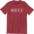 thumbnail image 1 of Genius Nerd Geek Periodic Table Science Maths Physics Men's T-Shirt, 1 of 4