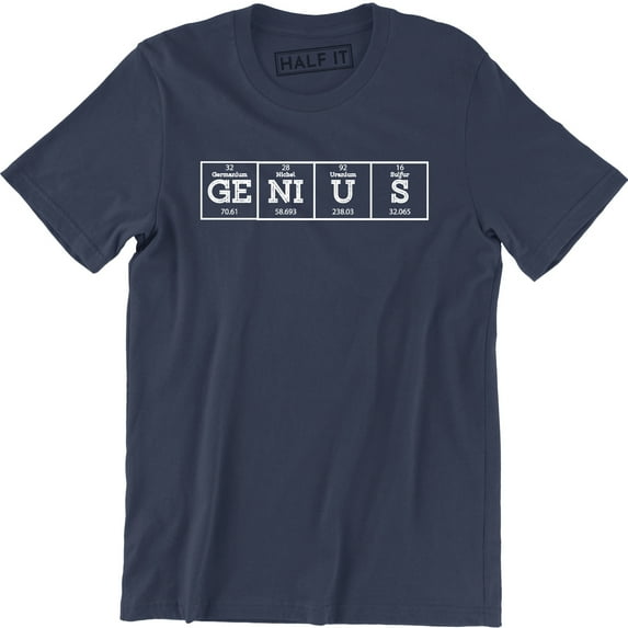 Genius Nerd Geek Periodic Table Science Maths Physics Men's T-Shirt