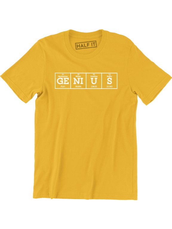 Genius Nerd Geek Periodic Table Science Maths Physics Men's T-Shirt