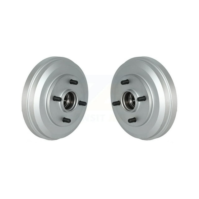 Genius Rear Coated Brake Drums Pair for Car 2009-2011 Ford Focus KG-101491